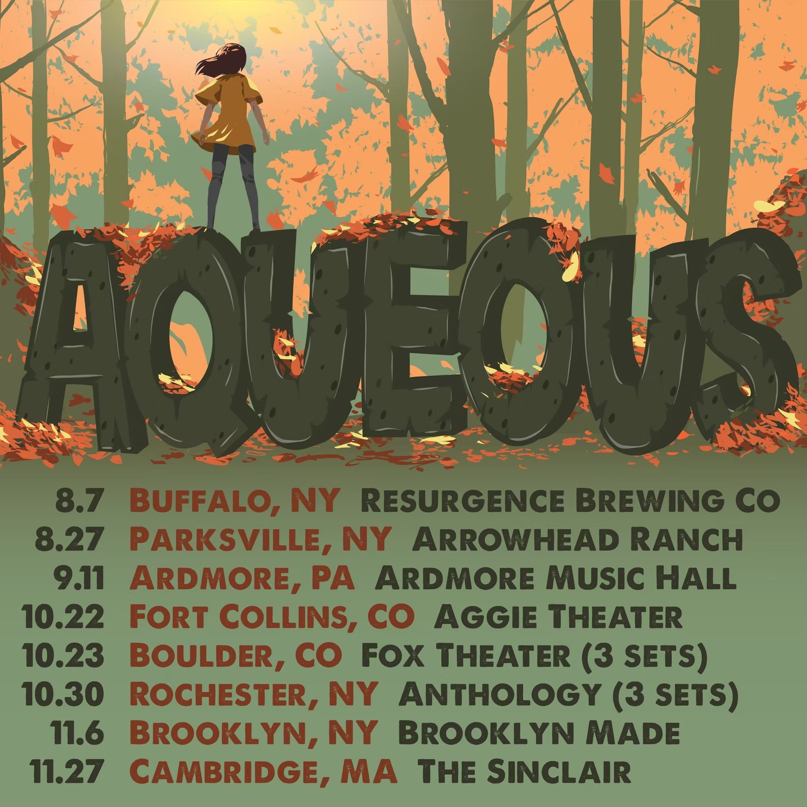 Aqueous tour poster